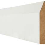 WHITE WRAPPED CHAMFERED SKIRTING (4X3M LENGTHS)