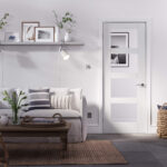 SHAKER 4 GLASS WHITE PRIMED